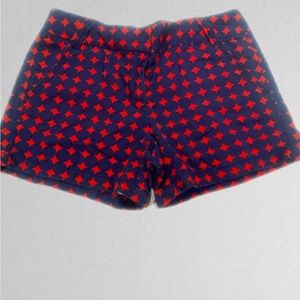 JCrew Red and Navy shorts